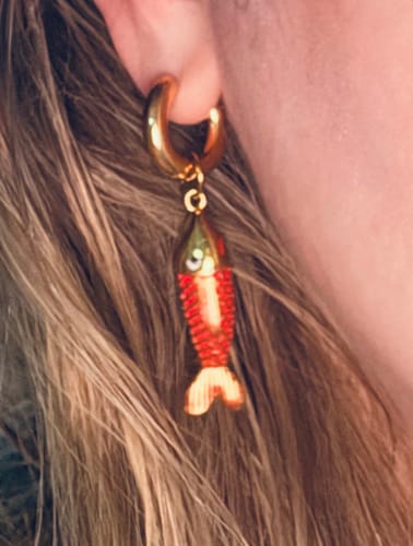 Customer photo review of Par Arracada Dije Pez 2 en 1