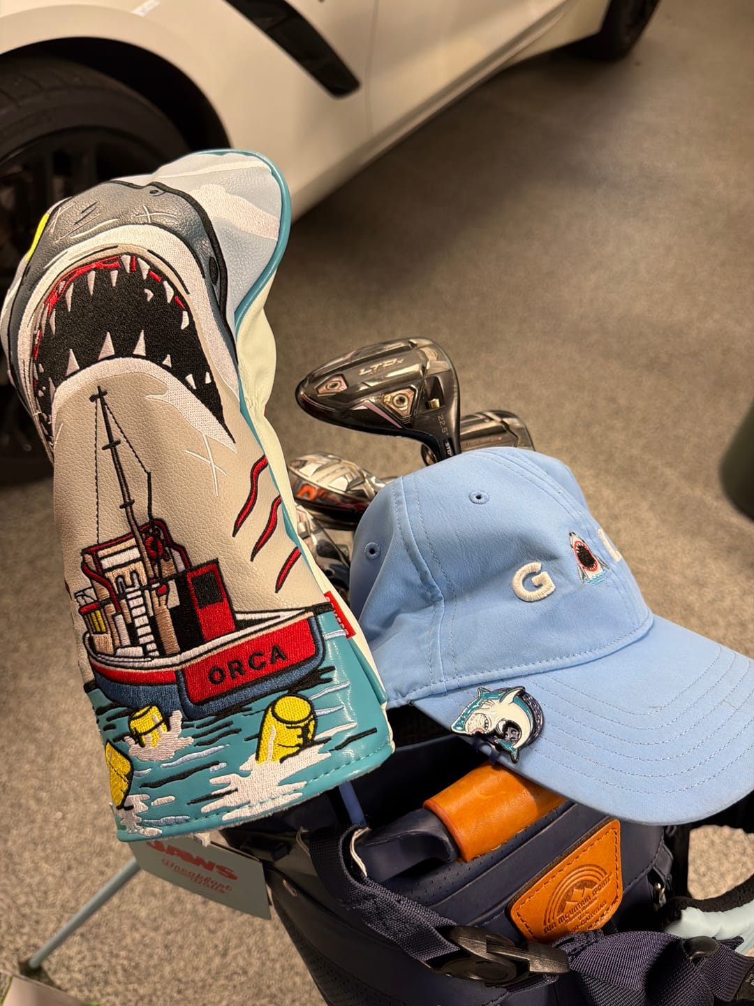 Customer photo review of Jaws "Shark" – Ball Marker