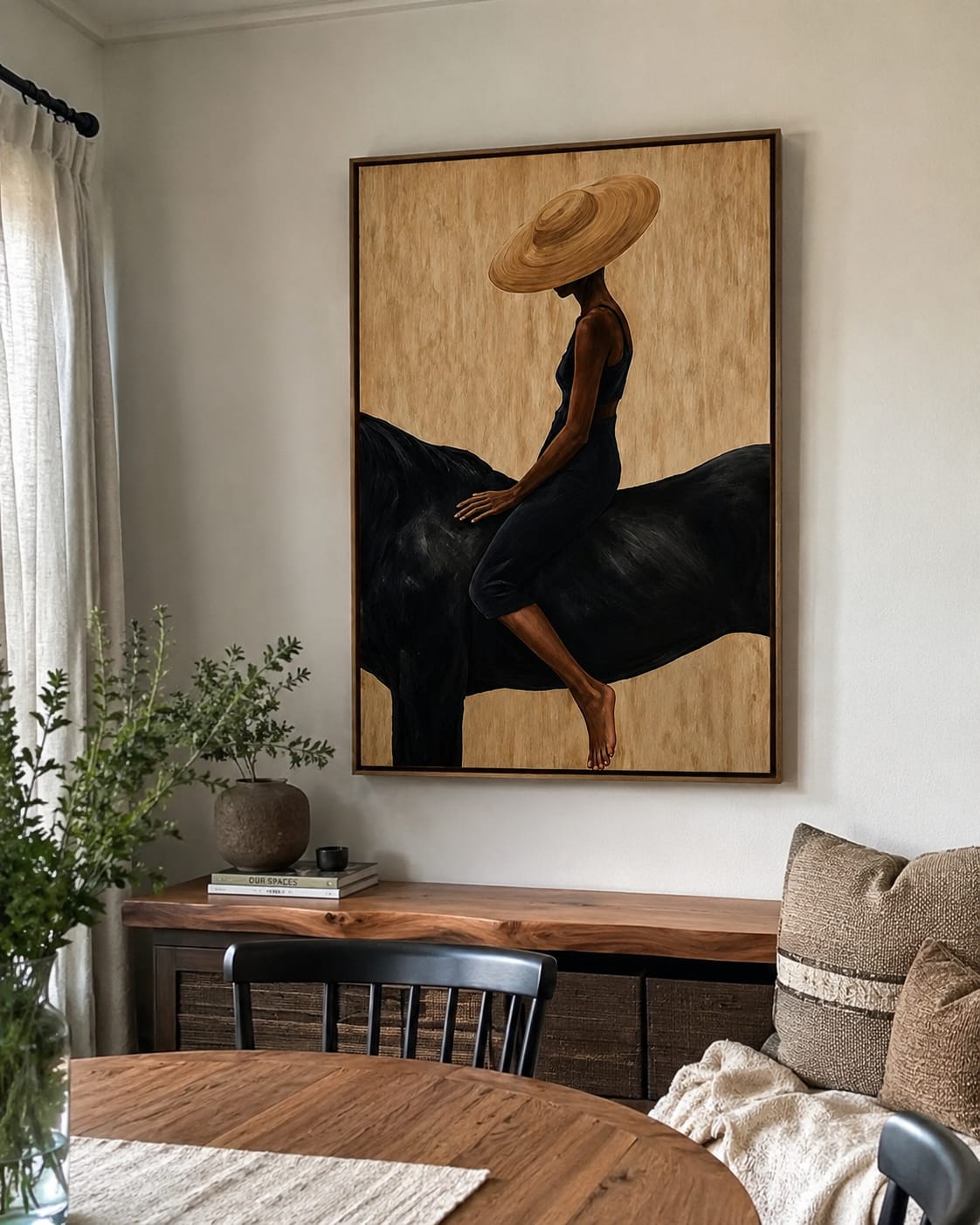 Customer photo review of Golden Shade-Black Horse Painting