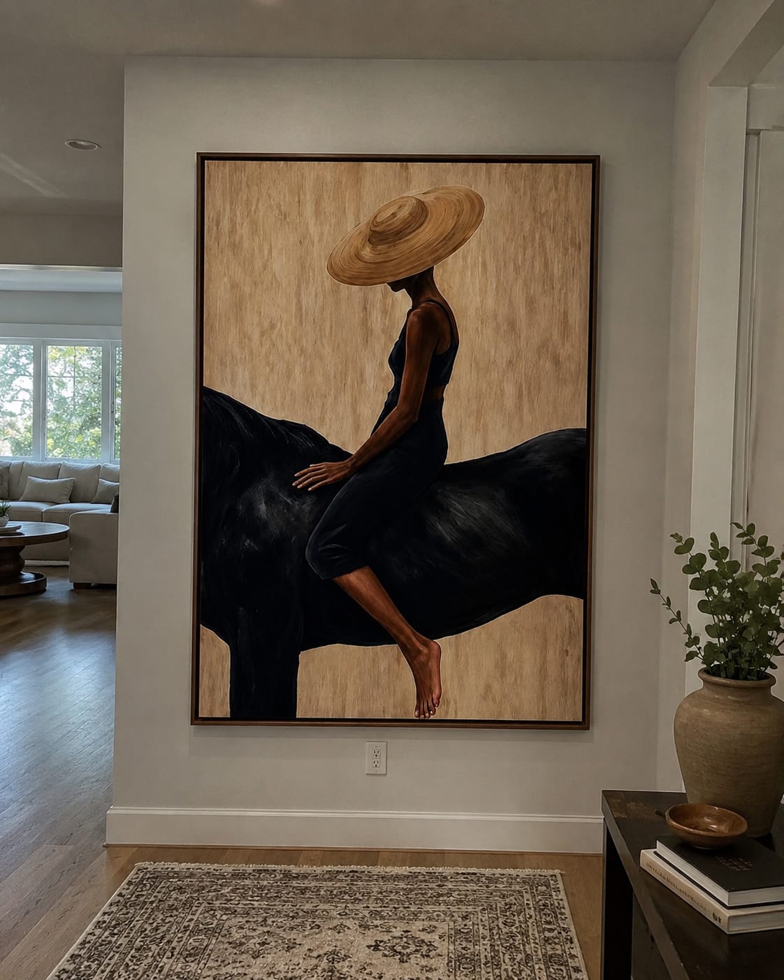 Customer photo review of Golden Shade-Black Horse Painting