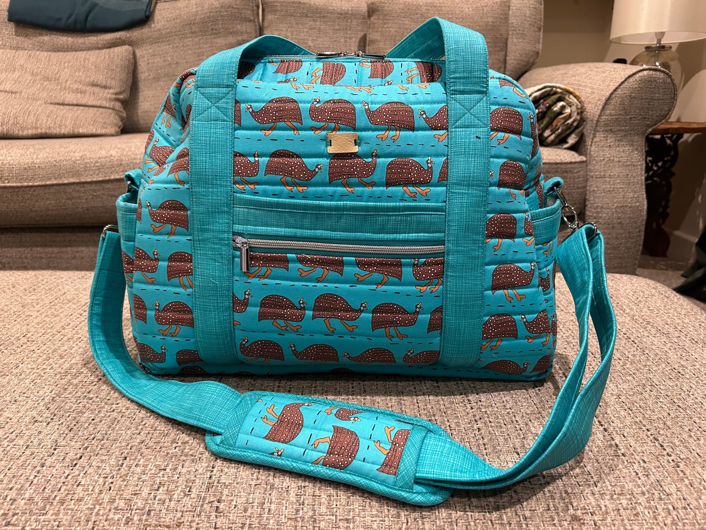 Customer photo review of Linen Textured Look Cotton Fabric