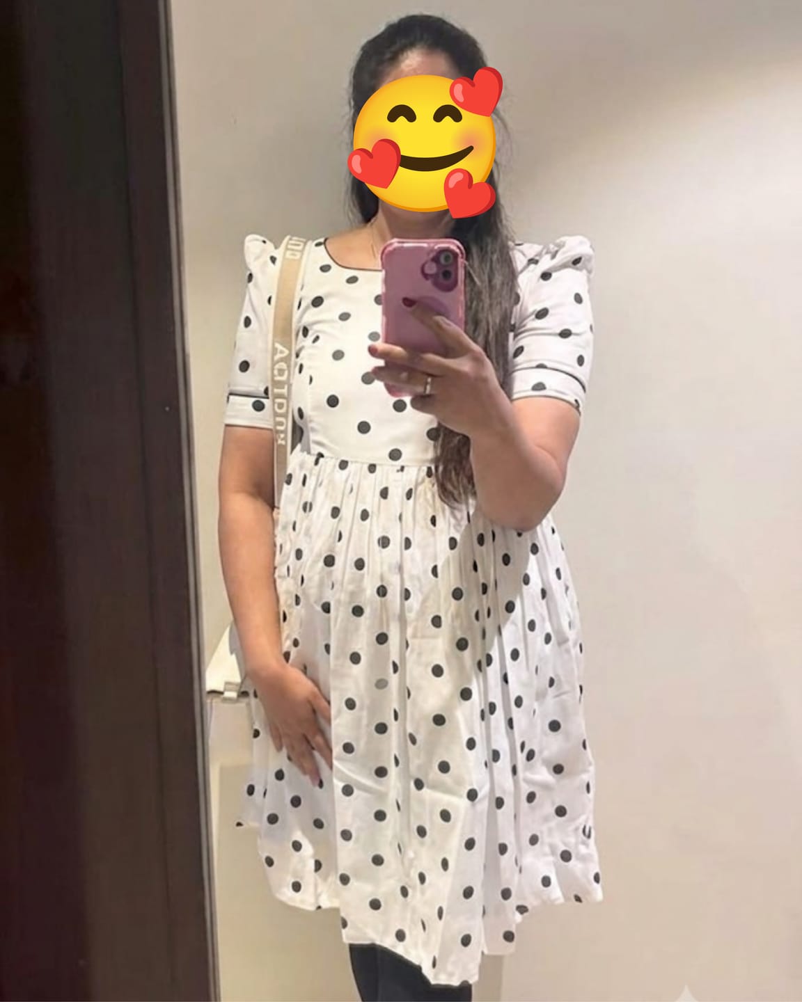 Customer photo review of Oh Butterfly Maternity Feeding Dress