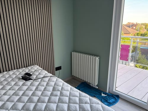 Customer photo review of SONNI Röhrenheizkörper Mittelanschluss Wandheizkörper 600*767mm Weiß ohne/mit Mutiblock