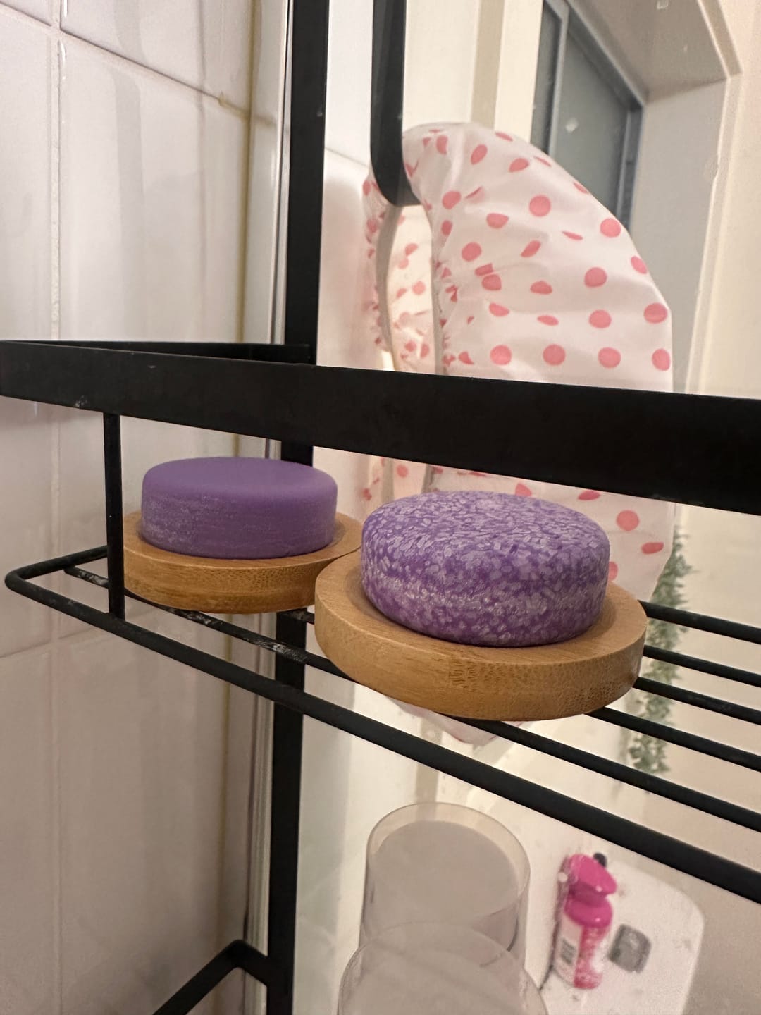 Customer photo review of Blueberry Shampoo Bar