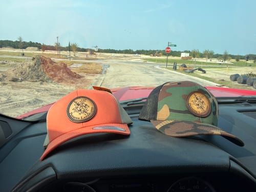 Customer photo review of DyeCharm Custom Leather Patch Hats
