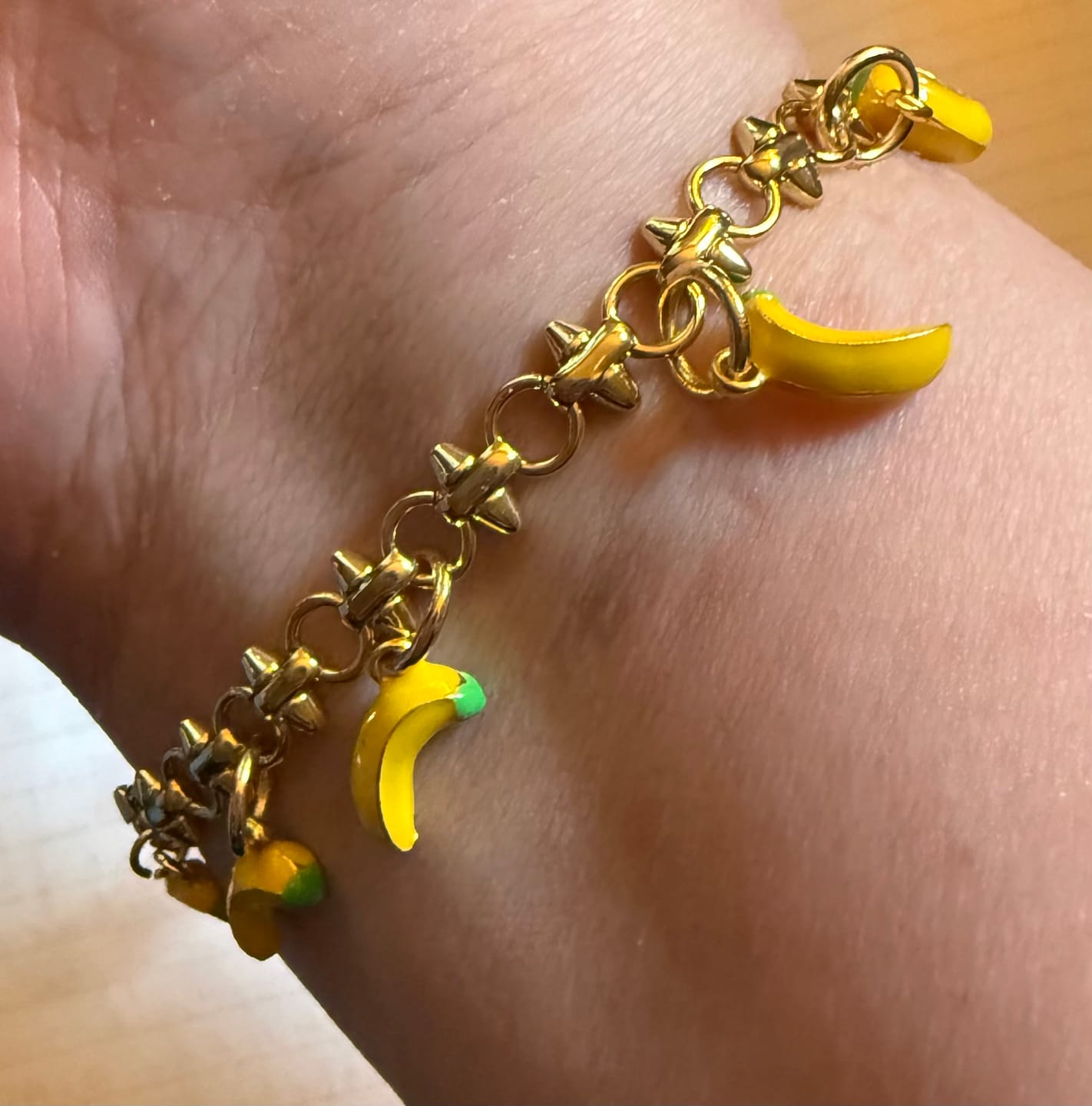 Customer photo review of Spike Circle Bracelet Bundle - (Chain + 4 Charms) TT LIVE