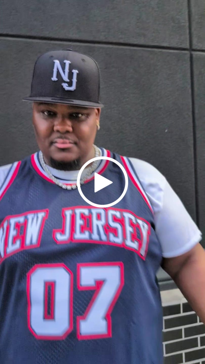 Customer video review of Custom Navy White-Red Authentic Throwback Basketball Jersey