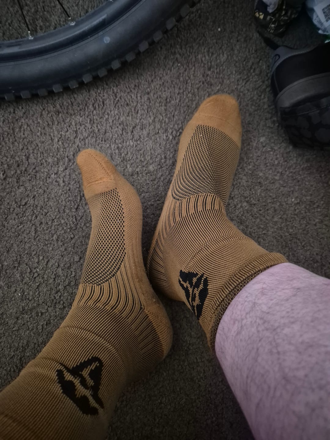 Customer photo review of Lucky Dip | Compression Shred Socks
