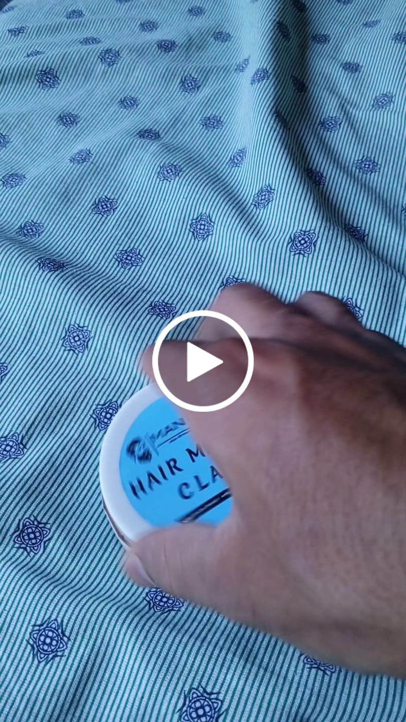 Customer video review of Matte Clay - Medium Hold, Matte Finish, Low Shine & Ideal for Desired Hair Styling