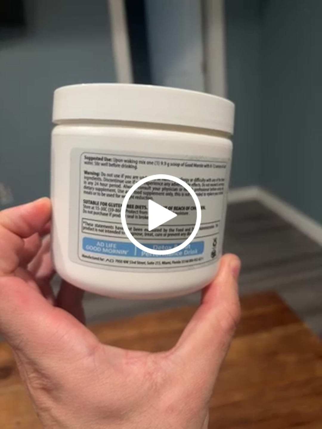 Customer video review of Good Mornin | Detox and Gut Performance Drink
