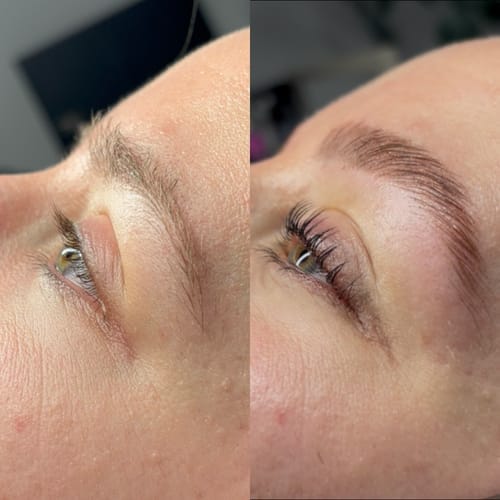Customer photo review of Cysteamine Brow & Lash Lamination Kit - Step 1 - 15ml