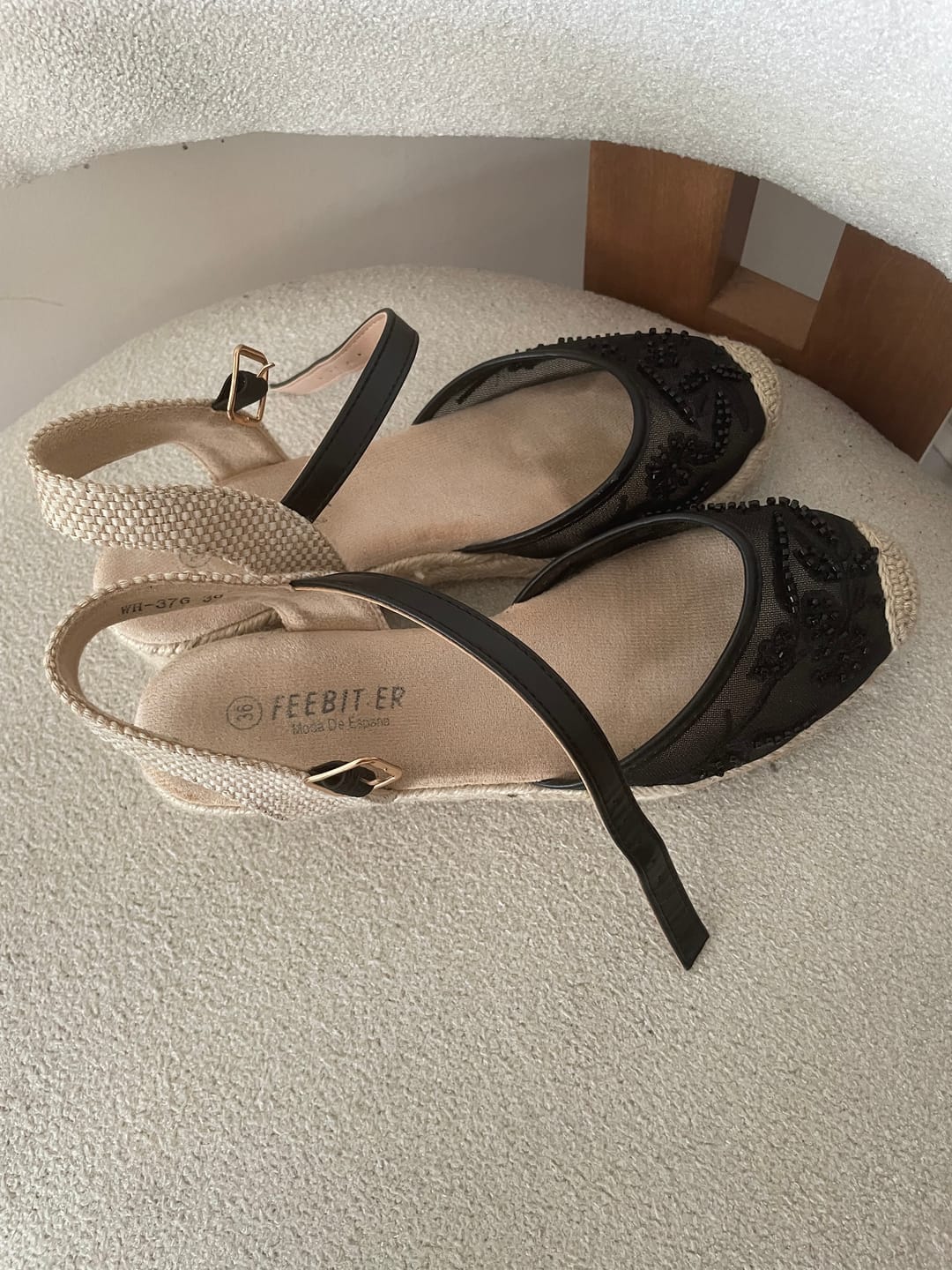 Customer photo review of Espadrilles brodé et perlé