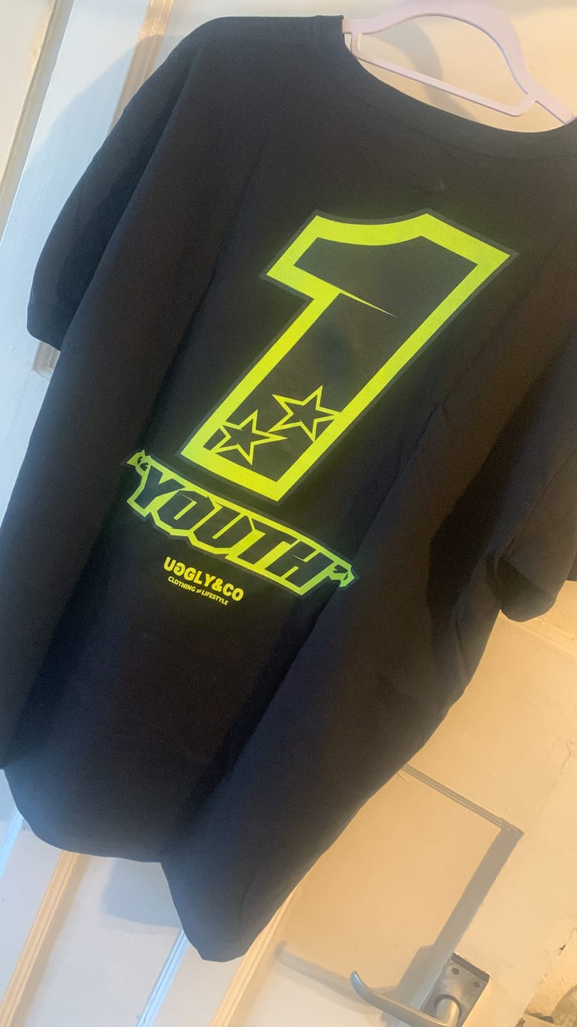Customer photo review of Black Kyle Ryde Core #1 T-Shirt