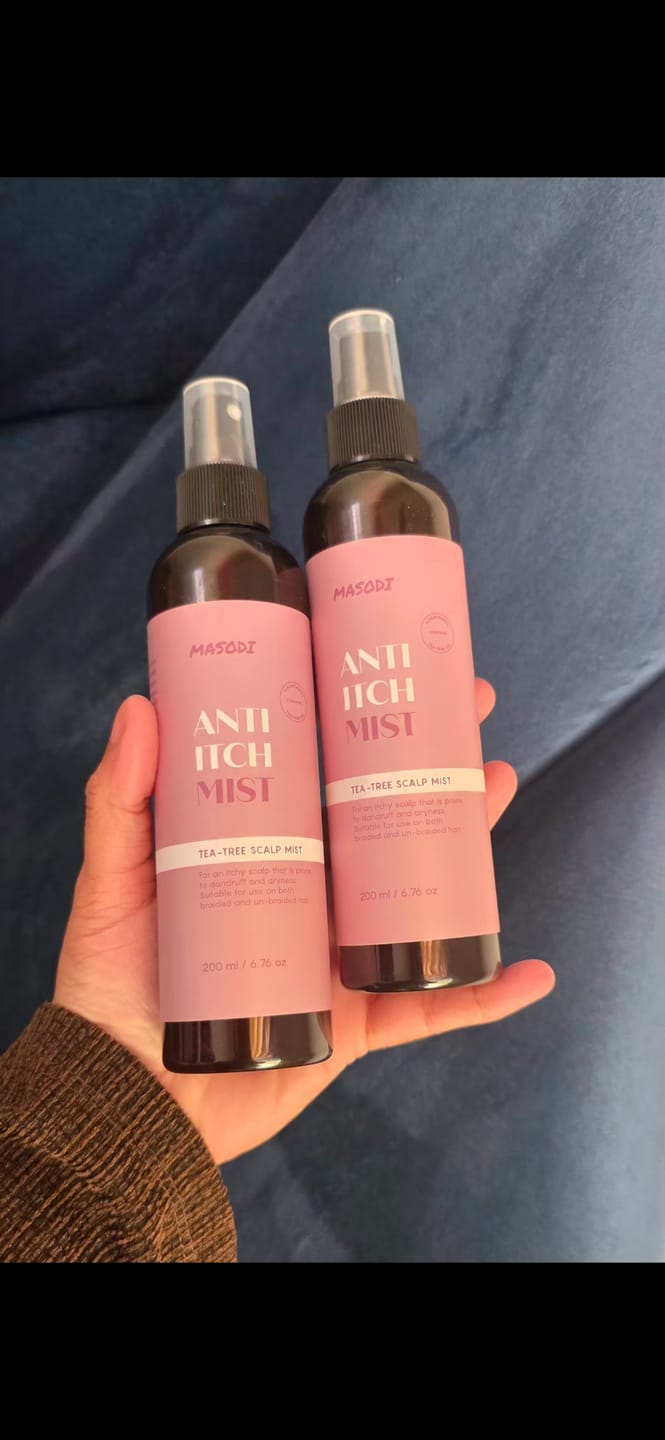 Customer photo review of Anti-Itch Tea Tree Hair & Scalp Mist 200ml