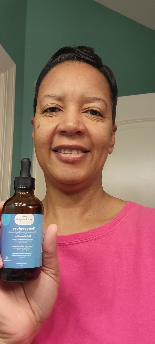 Customer photo review of Serrapeptase | Proteolytic Enzyme Support – Liquid Extract