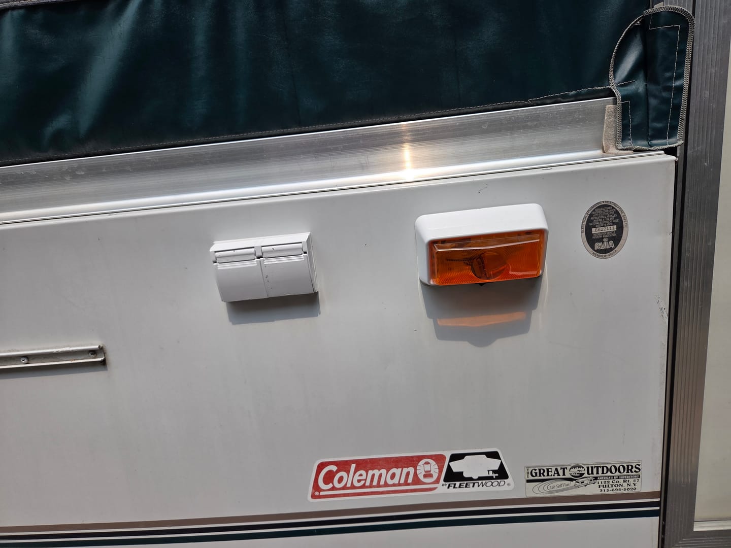 Customer photo review of White Exterior Outlet Cover