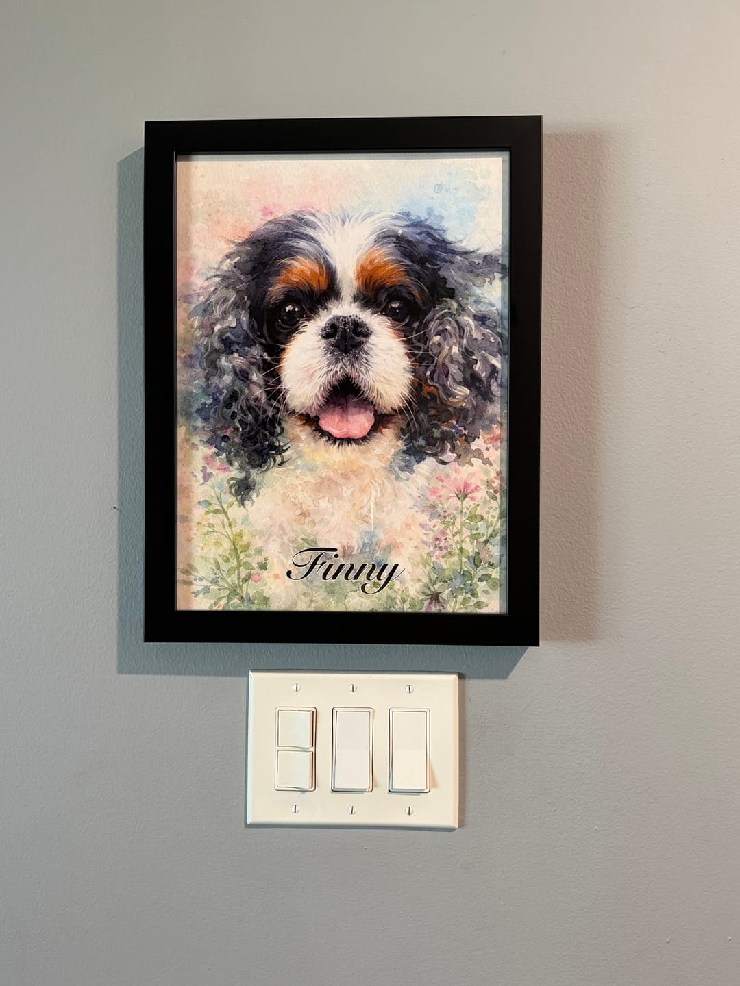 Customer photo review of Watercolor - Personalized Poster