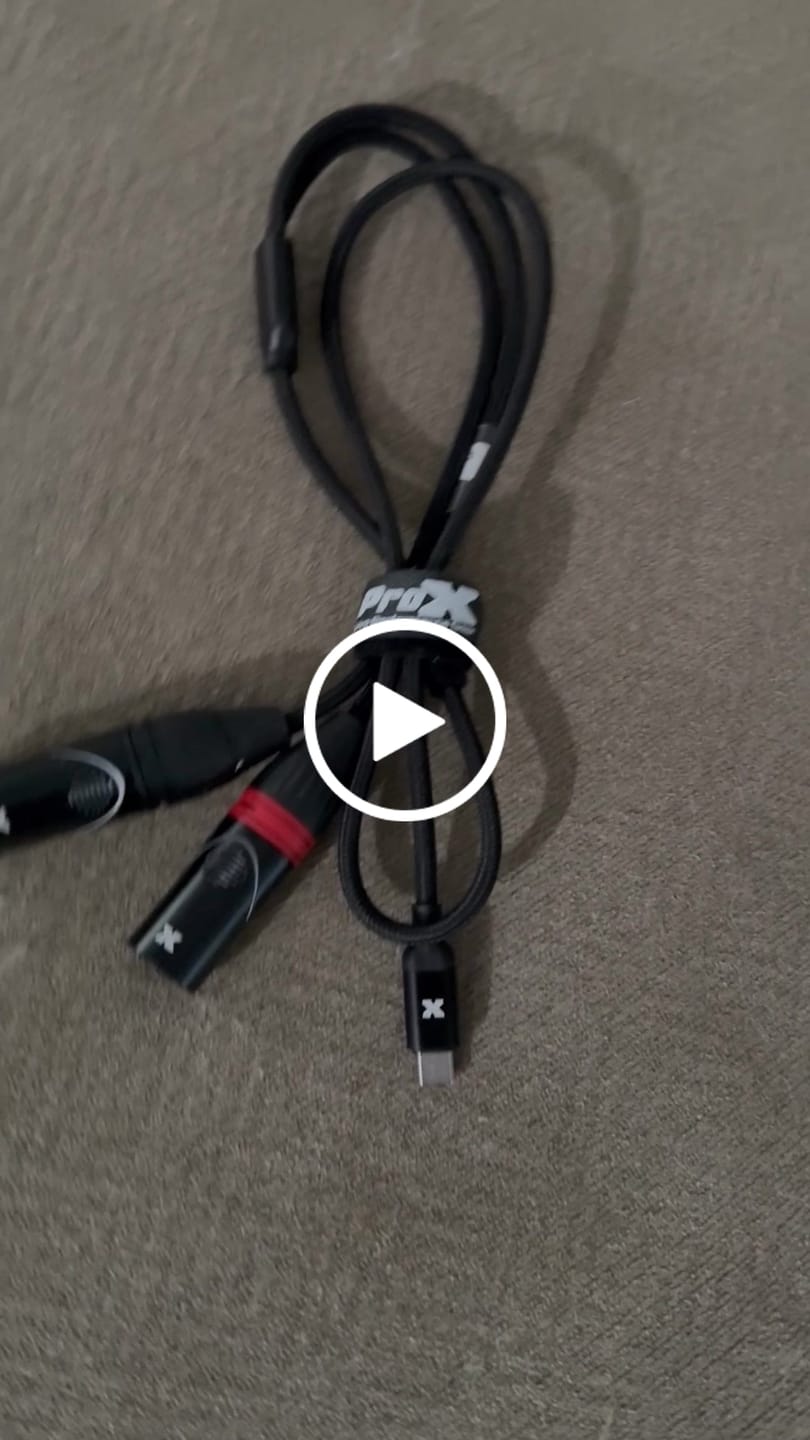 Customer video review of ProX XC-USBC2XM03 USB-C to Dual XLR-M Audio Cable - 3 Feet