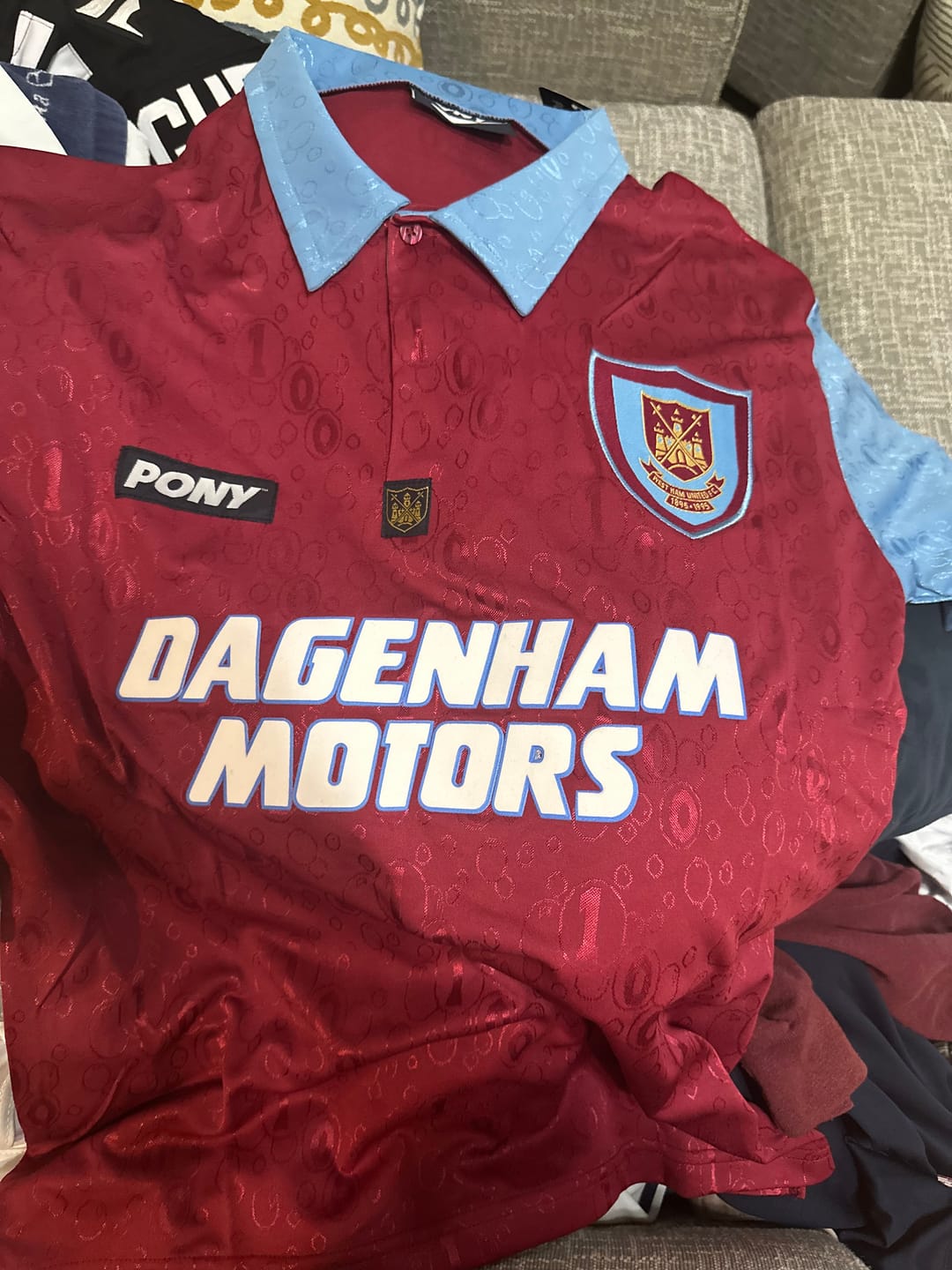 Customer photo review of West Ham Maglia Home 1995/96