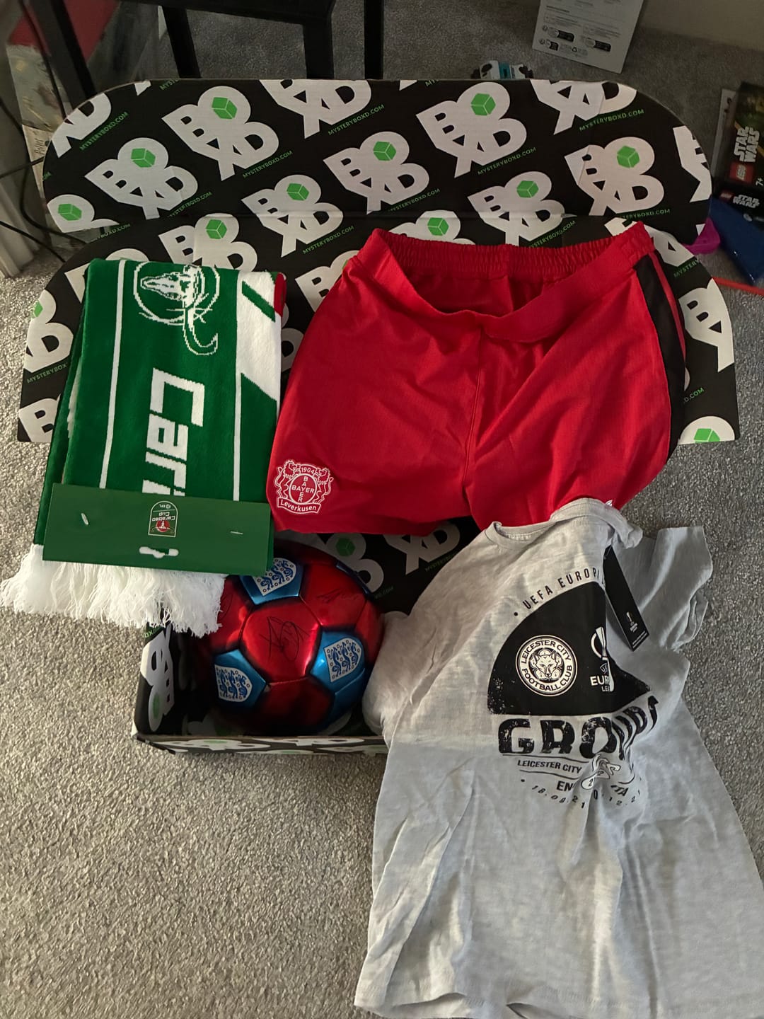 Customer photo review of Kid's Ultimate Summer Mystery Football Box (5 Items)