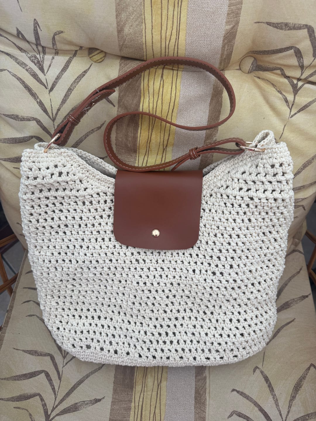 Customer photo review of Sunny Weekend Hobo Crochet Kit