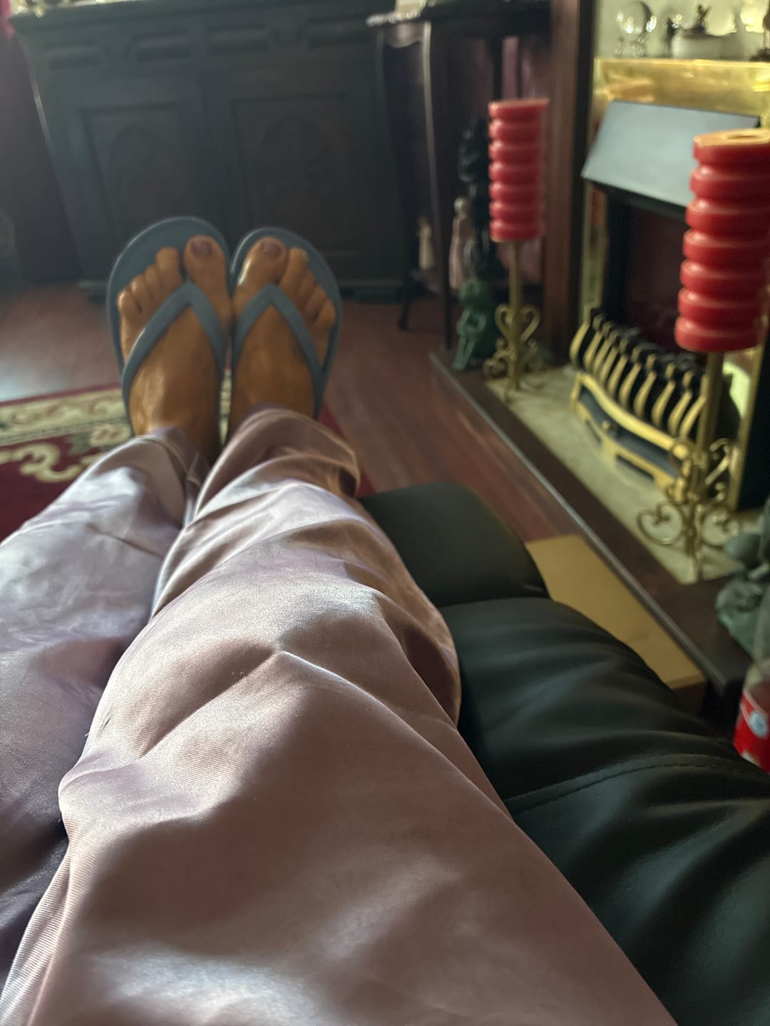 Customer photo review of Denim - Arch Support Flip Flops