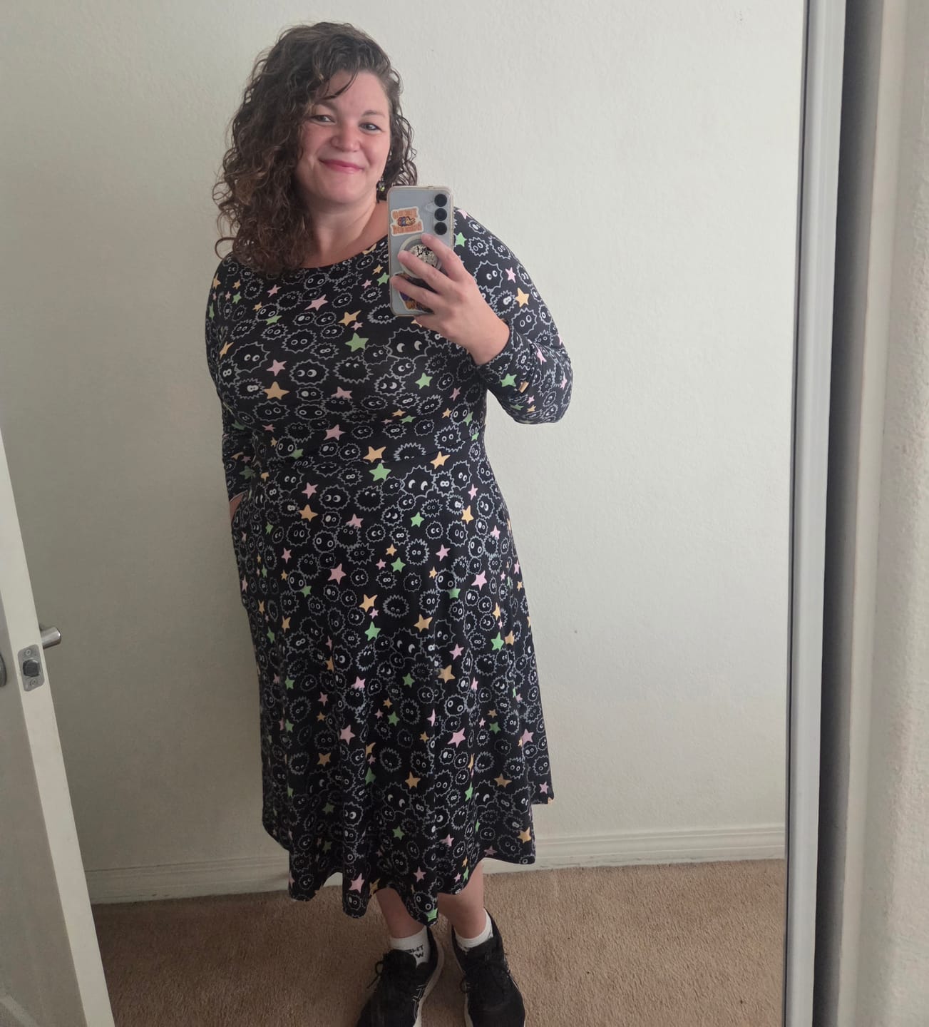 Customer photo review of Sootsprites Anime Long Sleeve Midi Dress