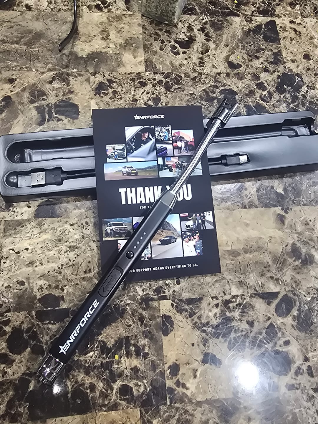 Customer photo review of 360 Degree Household Arc Lighter