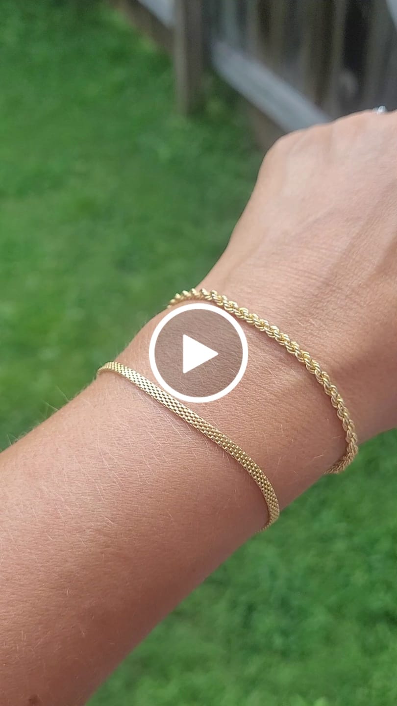Customer video review of Twisted Rope Chain Bracelet in Sterling Silver 3mm