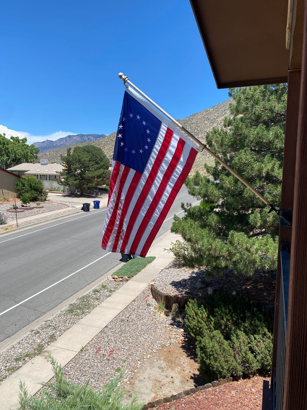 Customer photo review of 3' x 5' Betsy Ross Flag