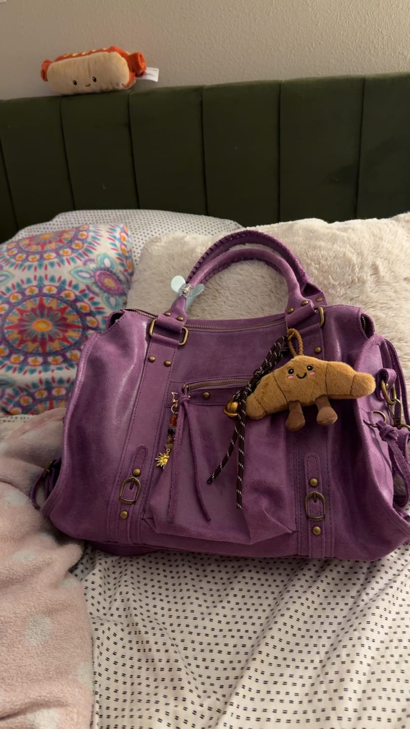 Customer photo review of It girl bag violet