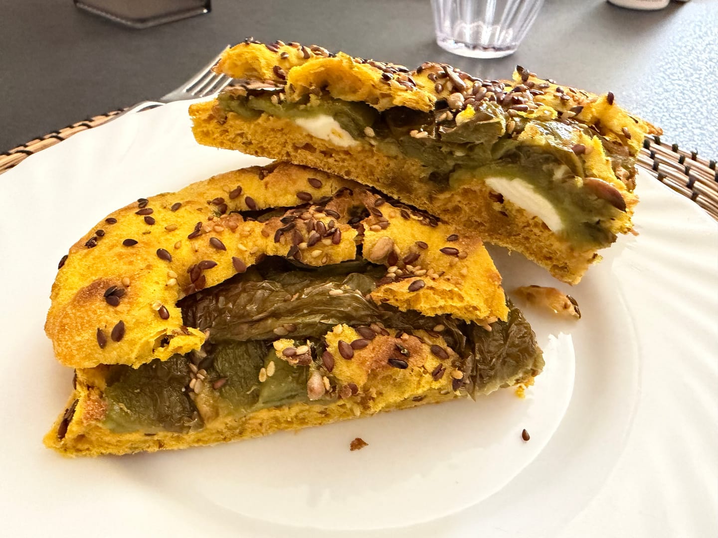 Customer photo review of Focaccia alla Curcuma con Semi Misti