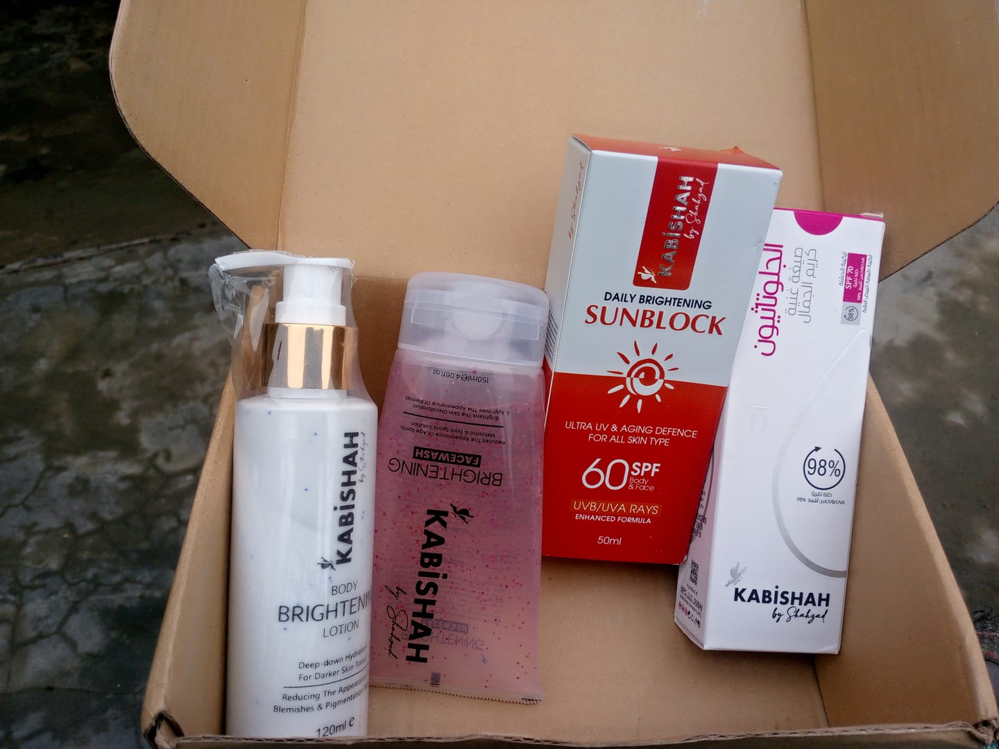 Customer photo review of Kojic Acid Hyper Pigmentation Bundle