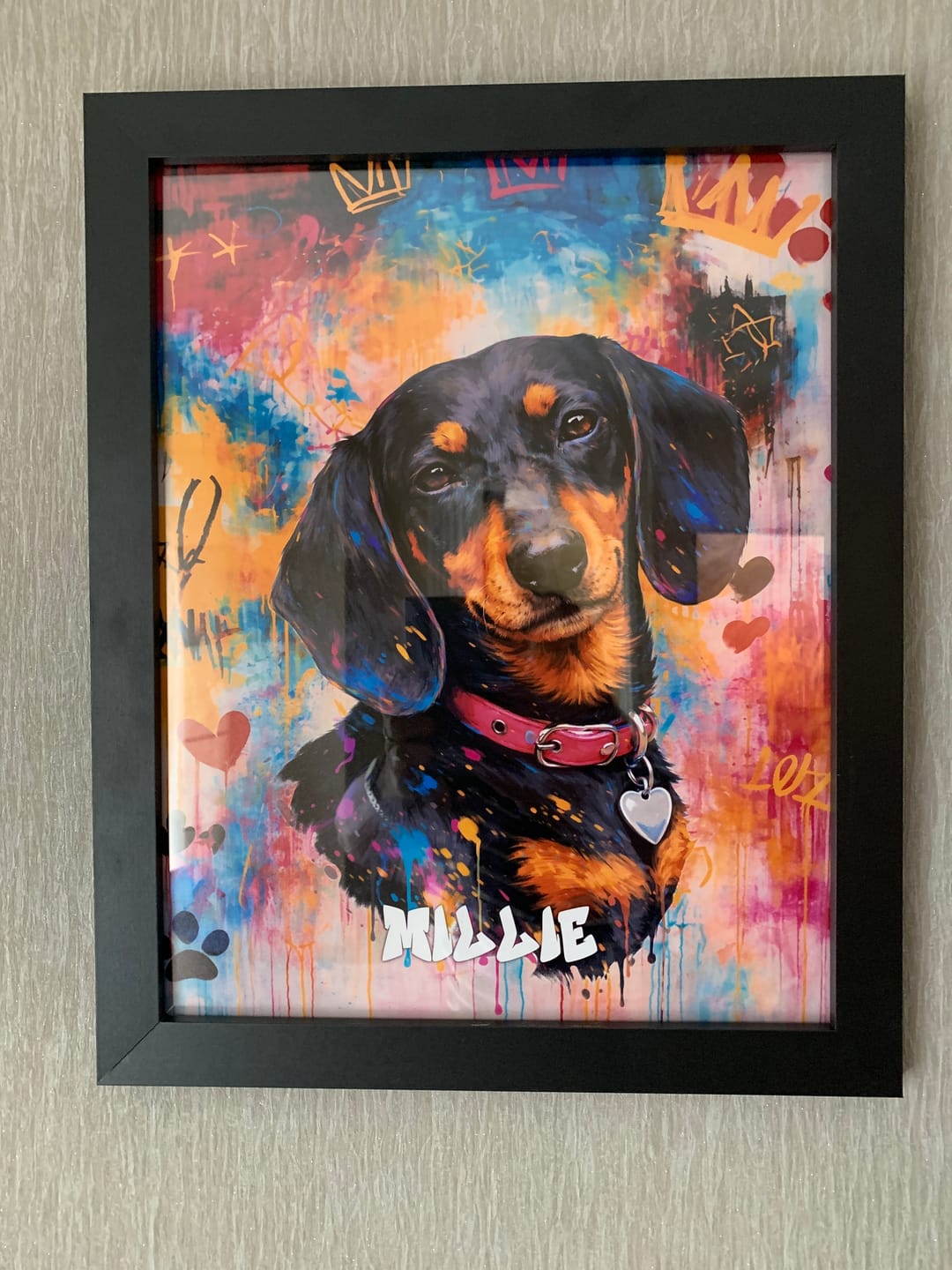 Customer photo review of Graffiti -  Personalised Poster