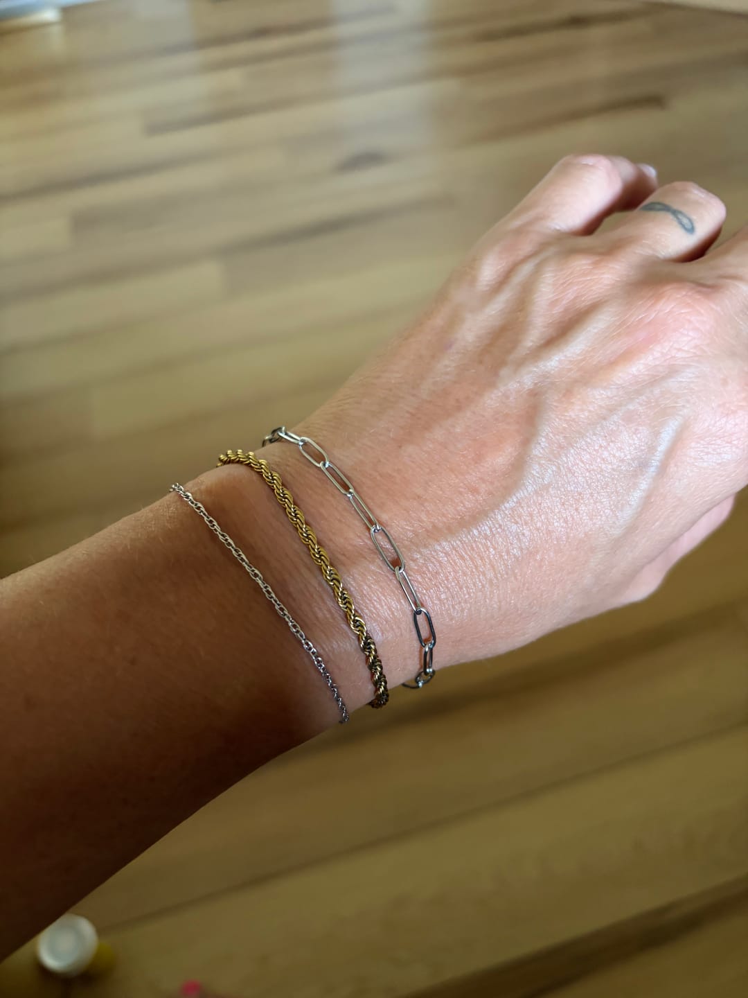 Customer photo review of Maui Paperclip Bracelet (Bundle)
