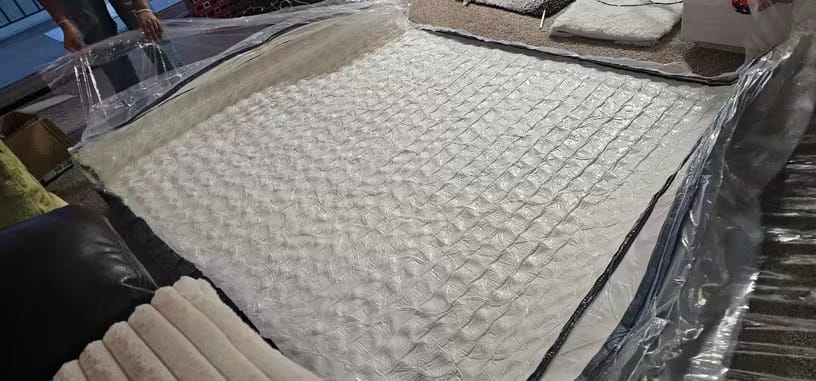 Customer photo review of Boxy Hybrid Mattress