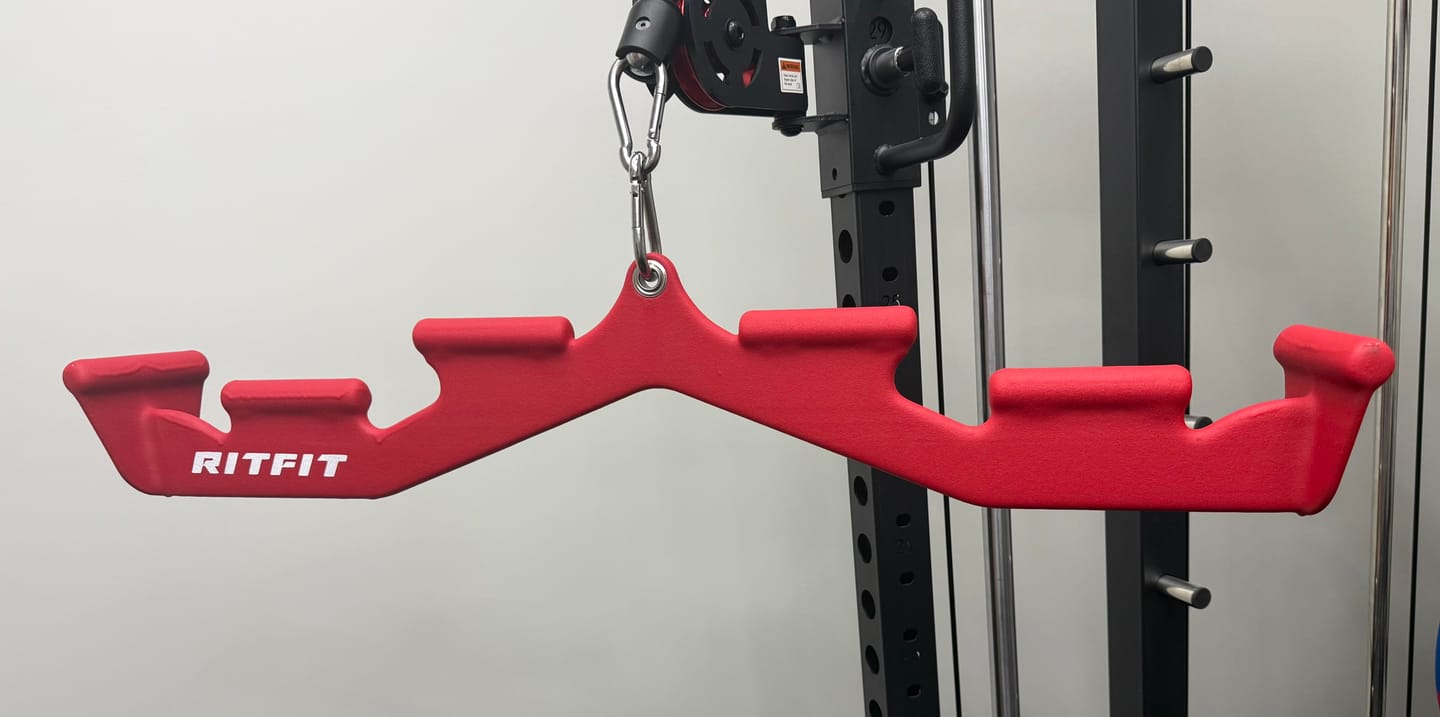 Customer photo review of RitFit All-in-one Multi-Grip LAT Pull Down Bar