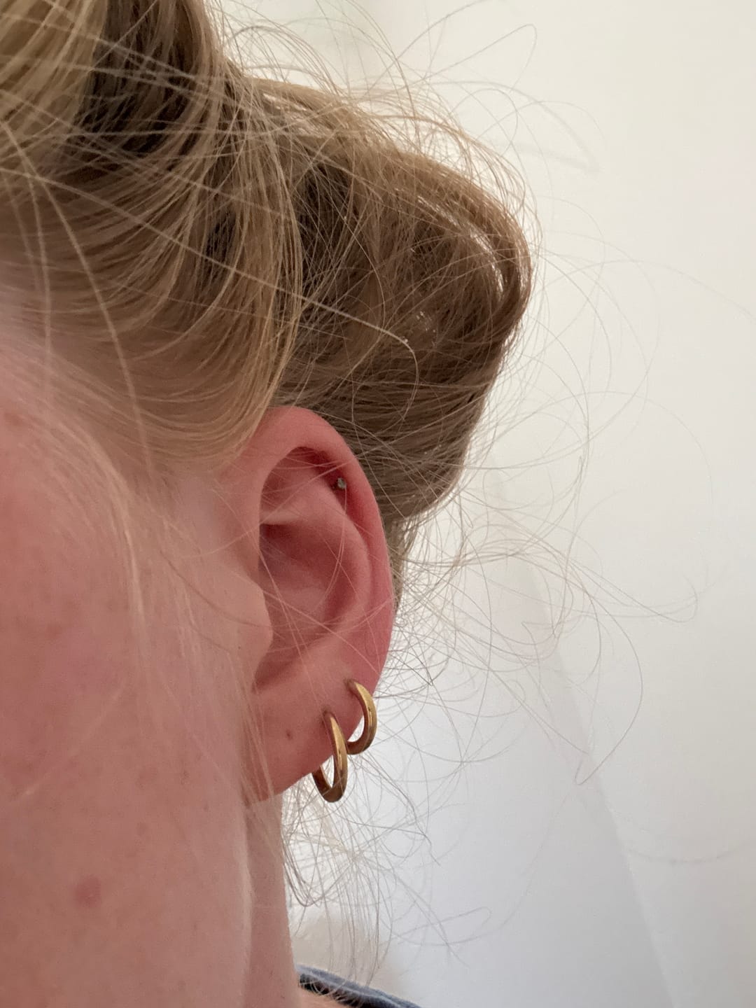 Customer photo review of Charm Hoops