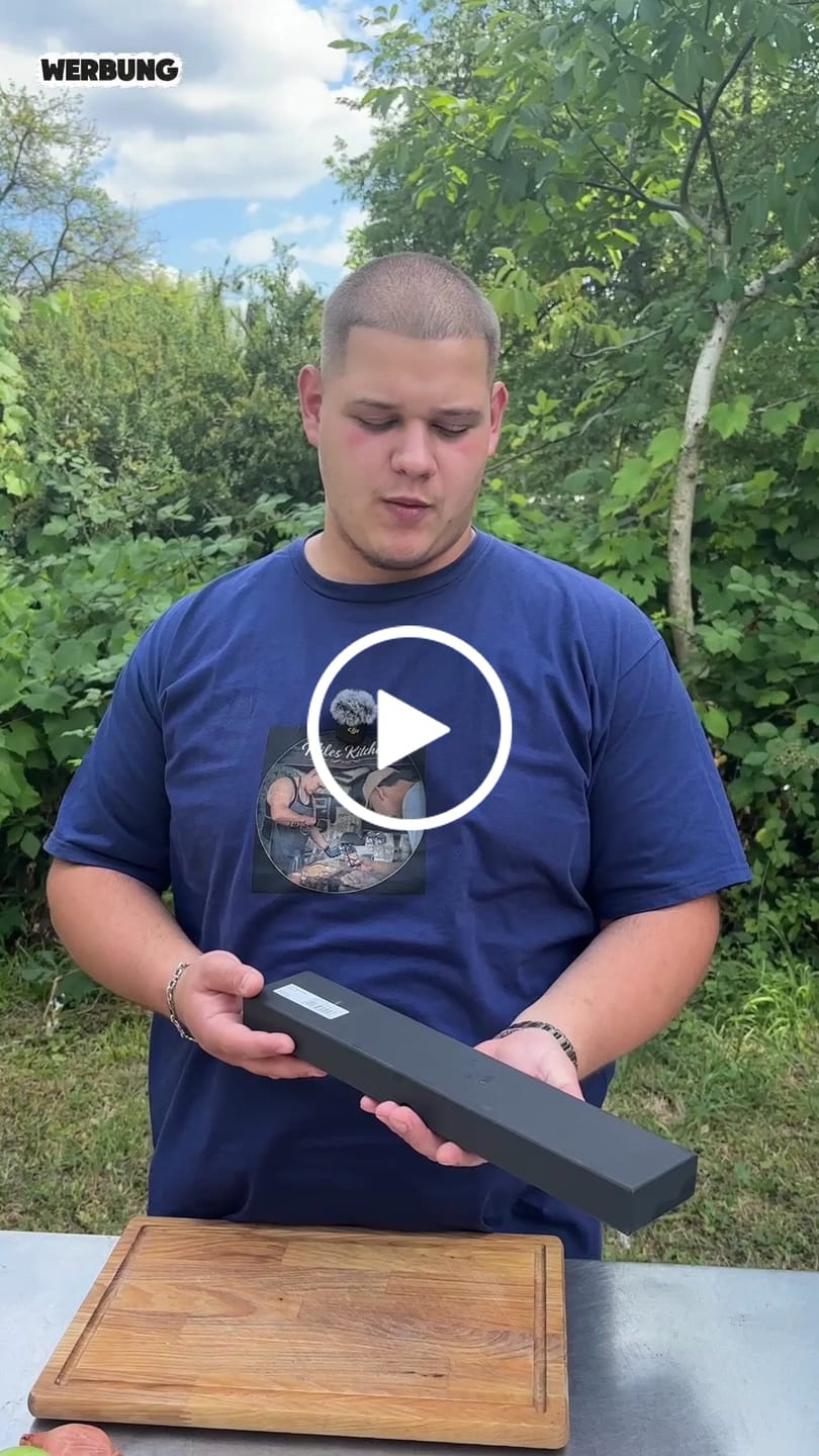 Customer video review of Küchenscharf Santoku 16 cm (100% Solinger Handwerkskunst)