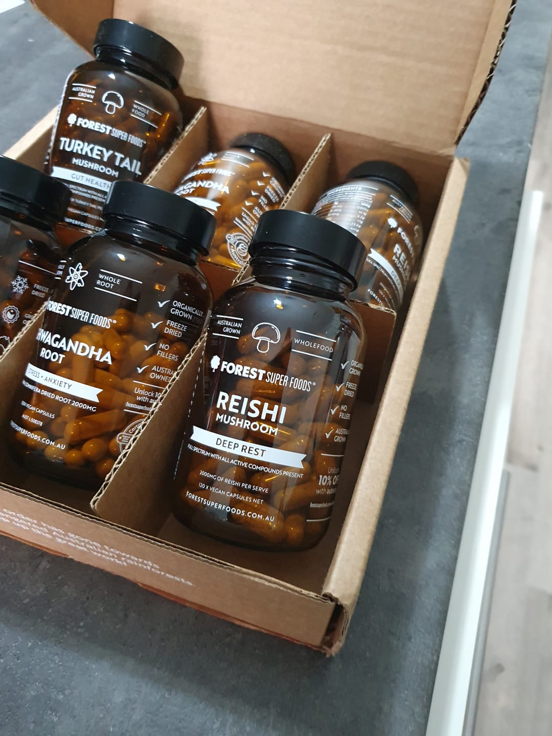 Customer photo review of Australian Grown Reishi Mushroom Capsules