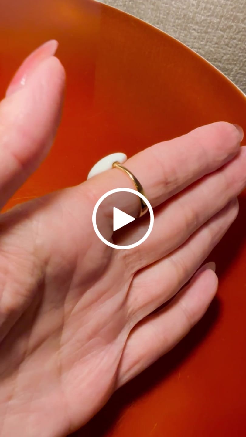 Customer video review of Lava Drop SS Enamel Ring