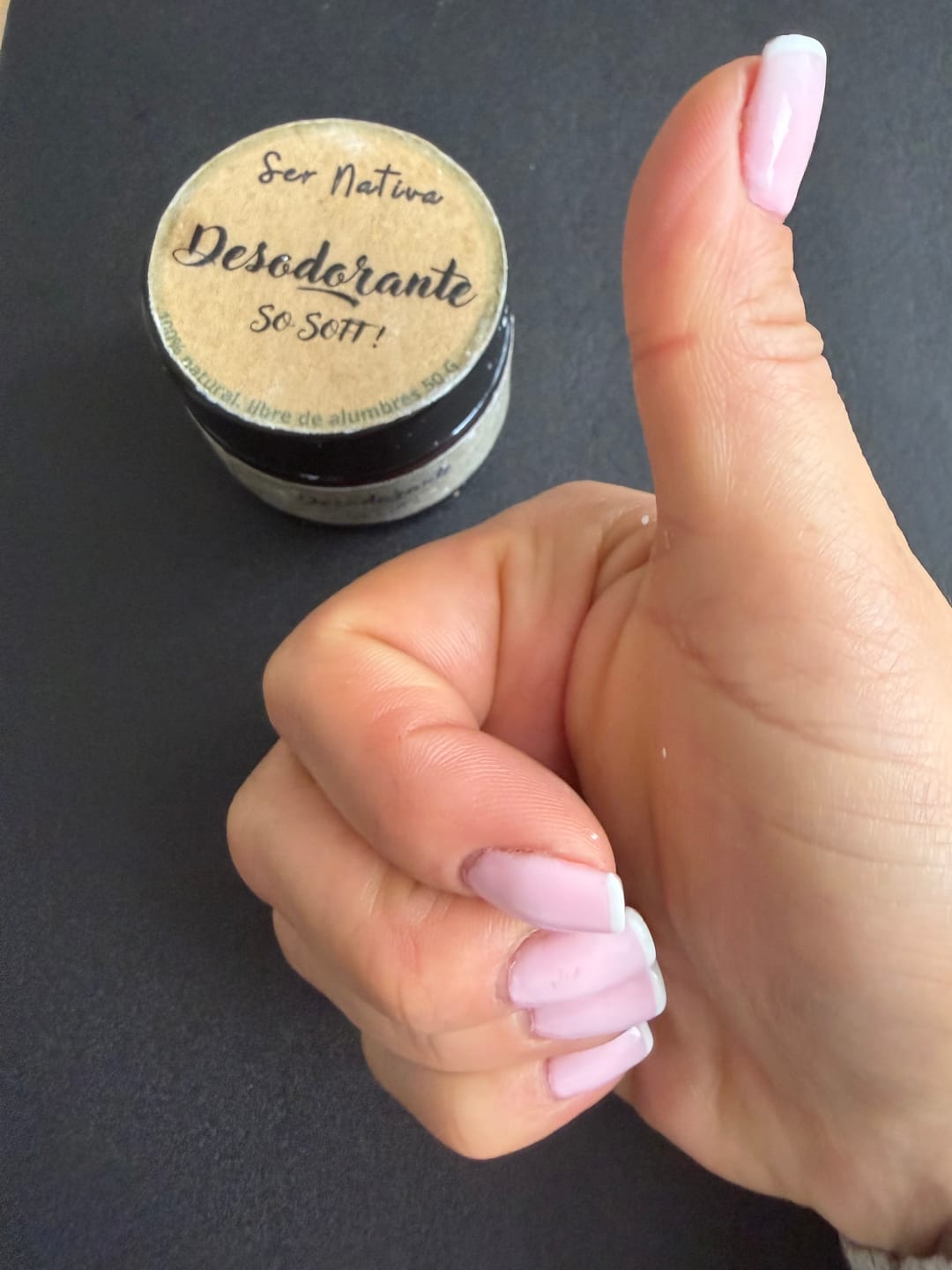 Customer photo review of Desodorante natural So Soft