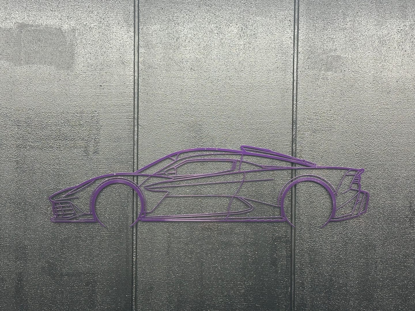 Customer photo review of Your Custom Car Silhouette Metal Wall Art Service