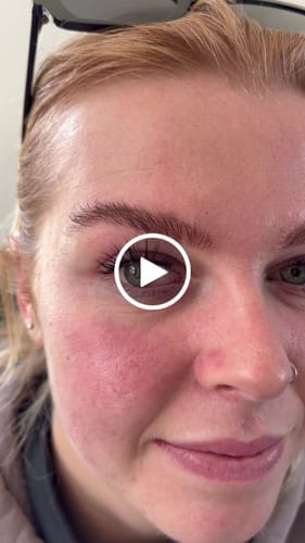 Customer photo review of Blue Black - Brow & Lash Tint - 15ml