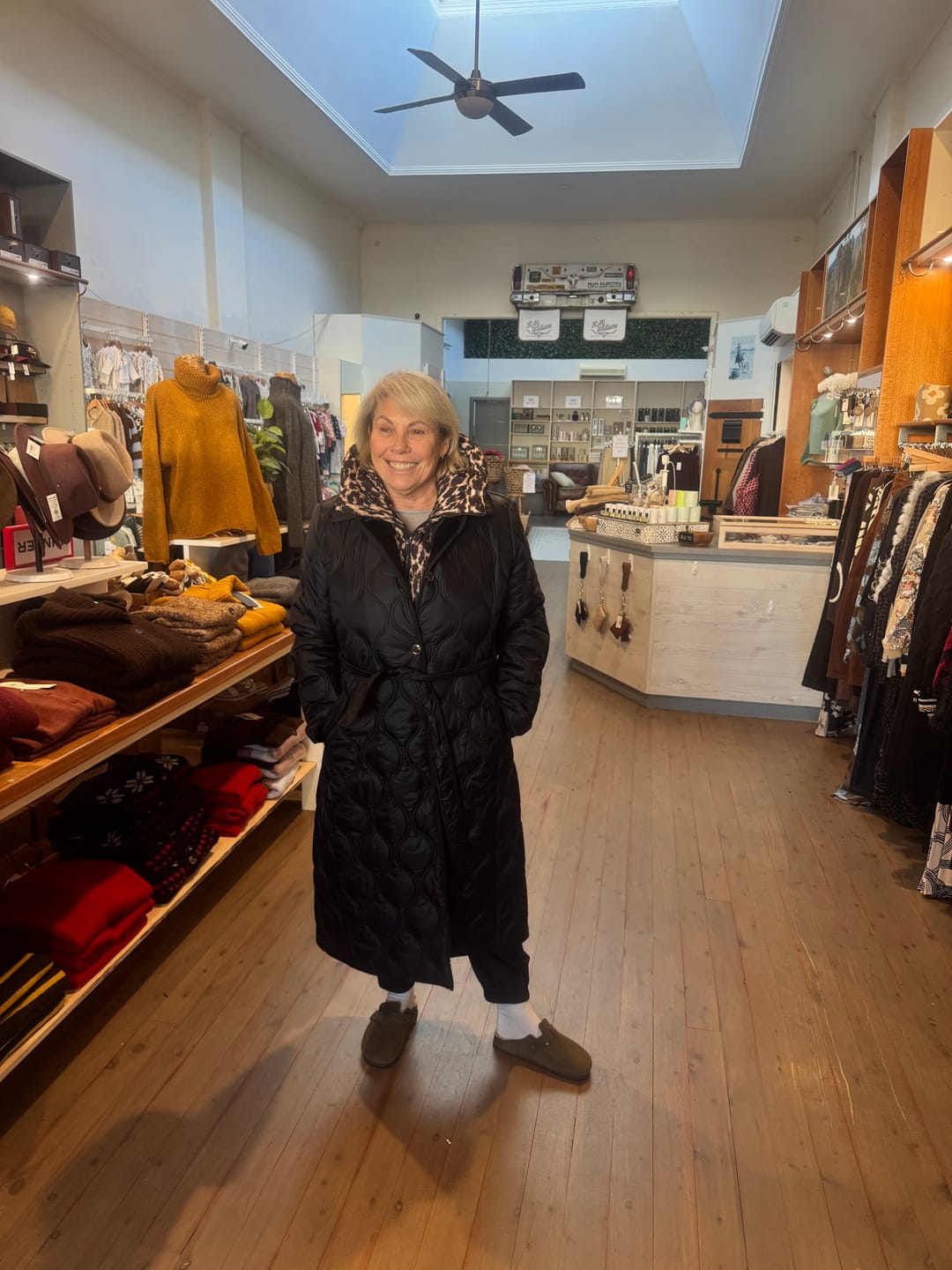 Customer photo review of Lissy Women's Quilted Coat - Black