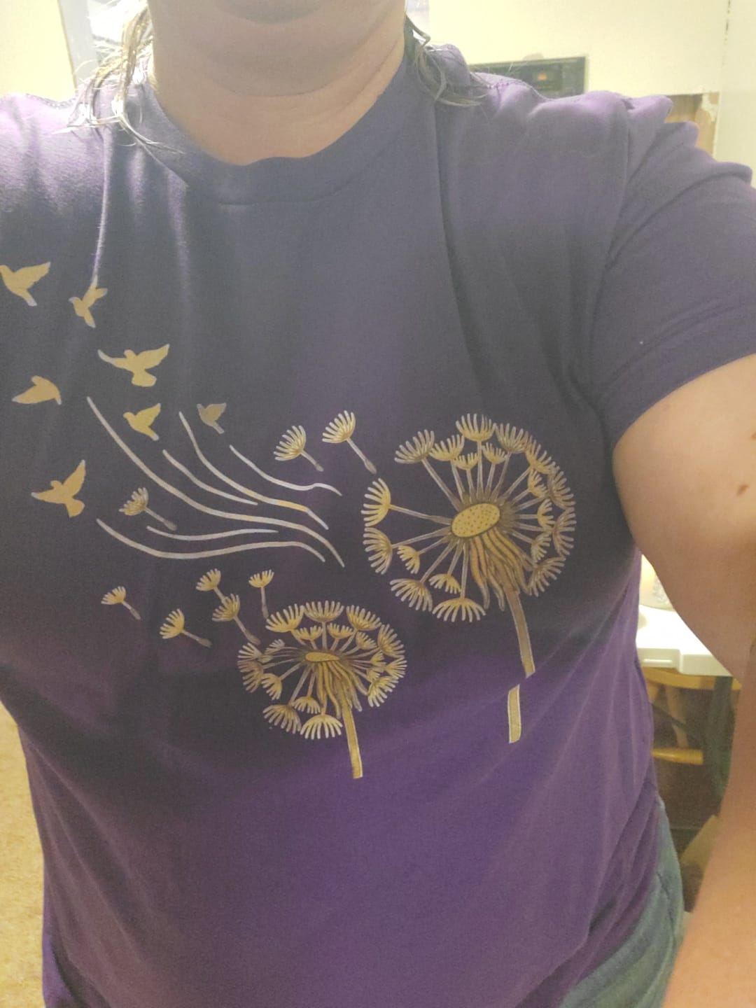 Customer photo review of Dandelion Birds Tee
