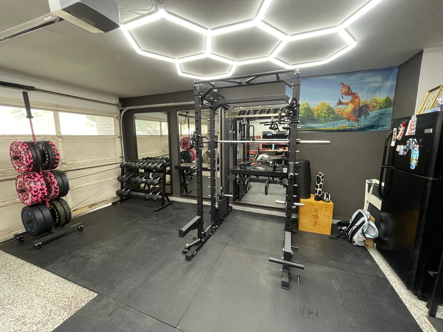 Customer photo review of RitFit M2 Multi-Functional Modular Home Gym Smith Machine Tailored to All Fitness Levels