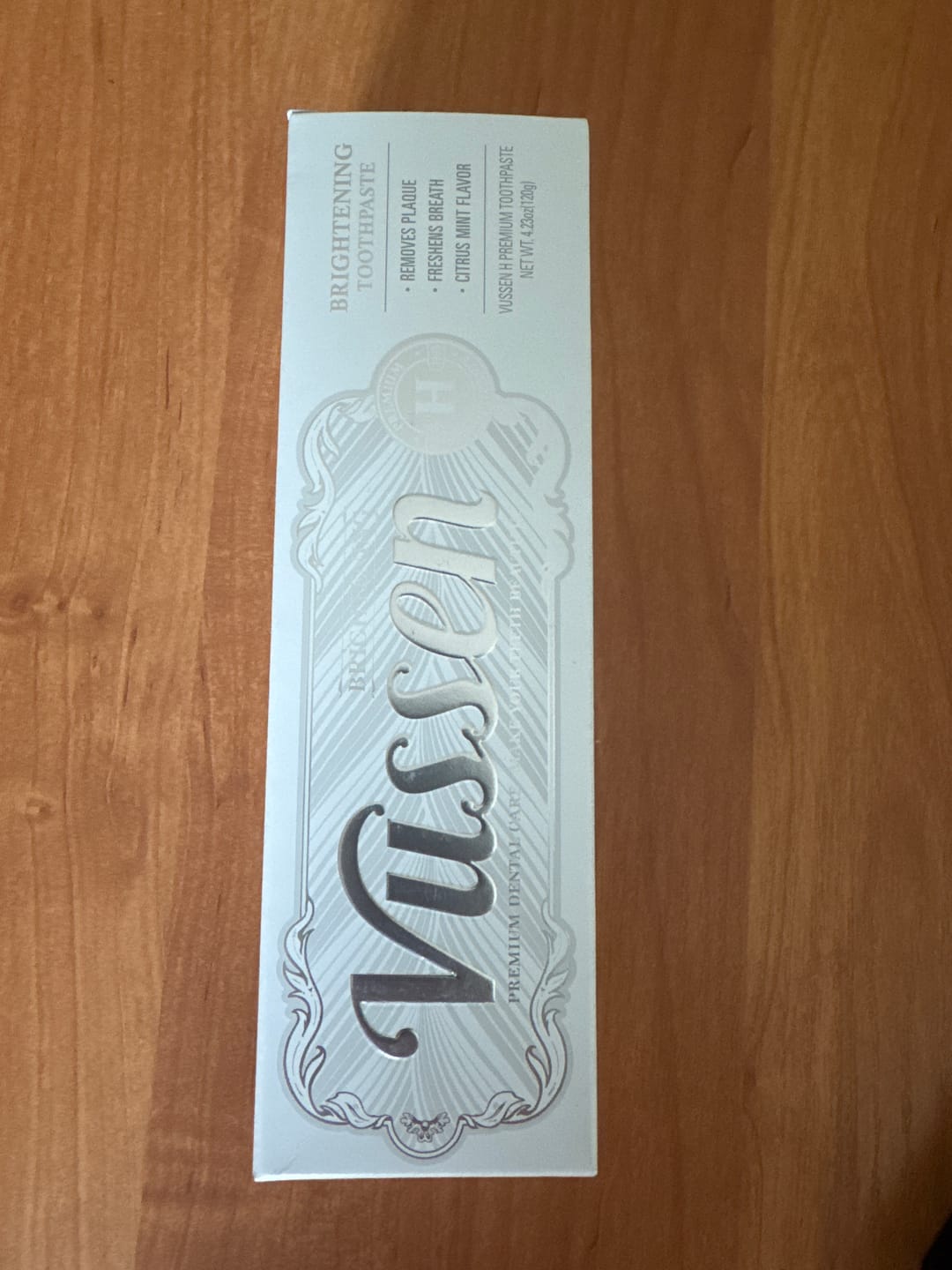 Customer photo review of Избелваща паста за зъби с грижа за емайла с хидроксиапатит 5% Vussen H Toothpaste