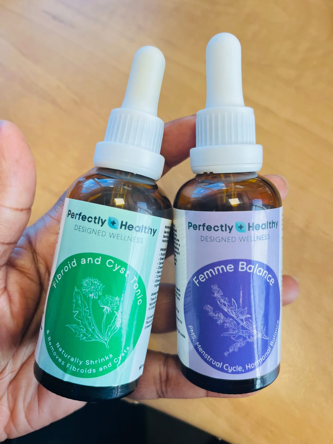 Customer photo review of Fibroid & Hormonal Balance Combo