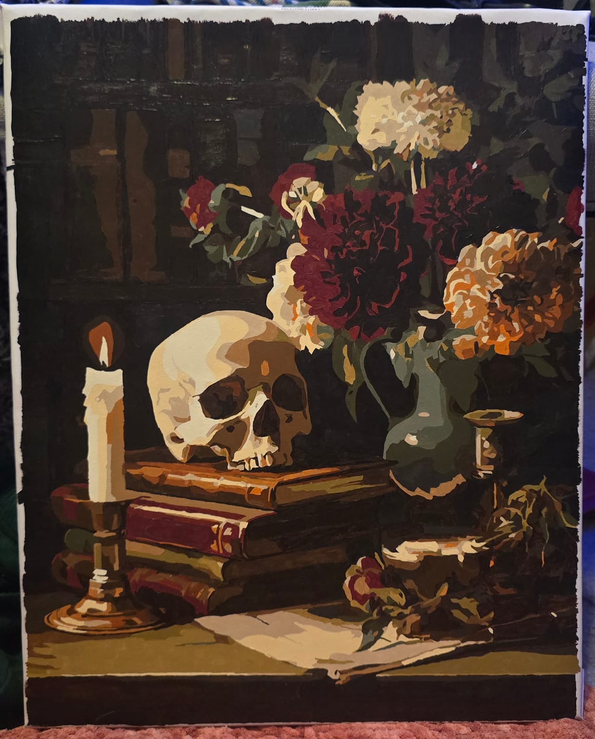 Customer photo review of Vintage Library | Paint by Number